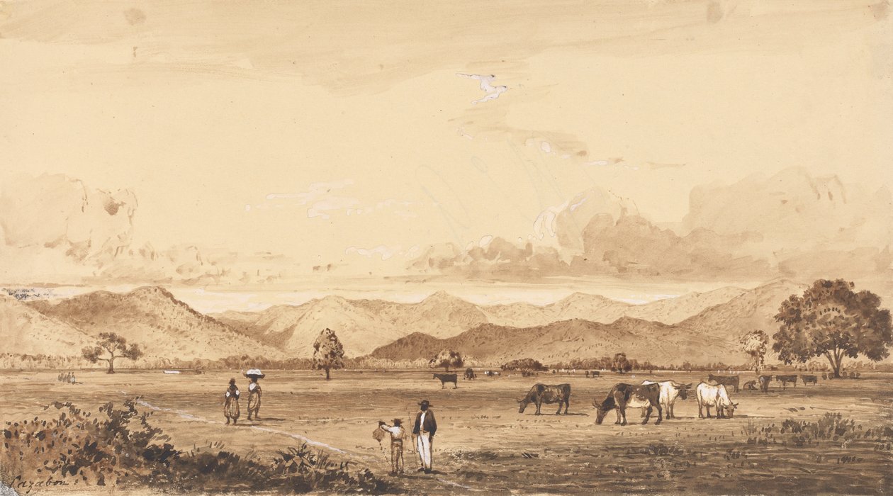 Kraliçe Parkı, İspanya Limanı by Michel Jean Cazabon