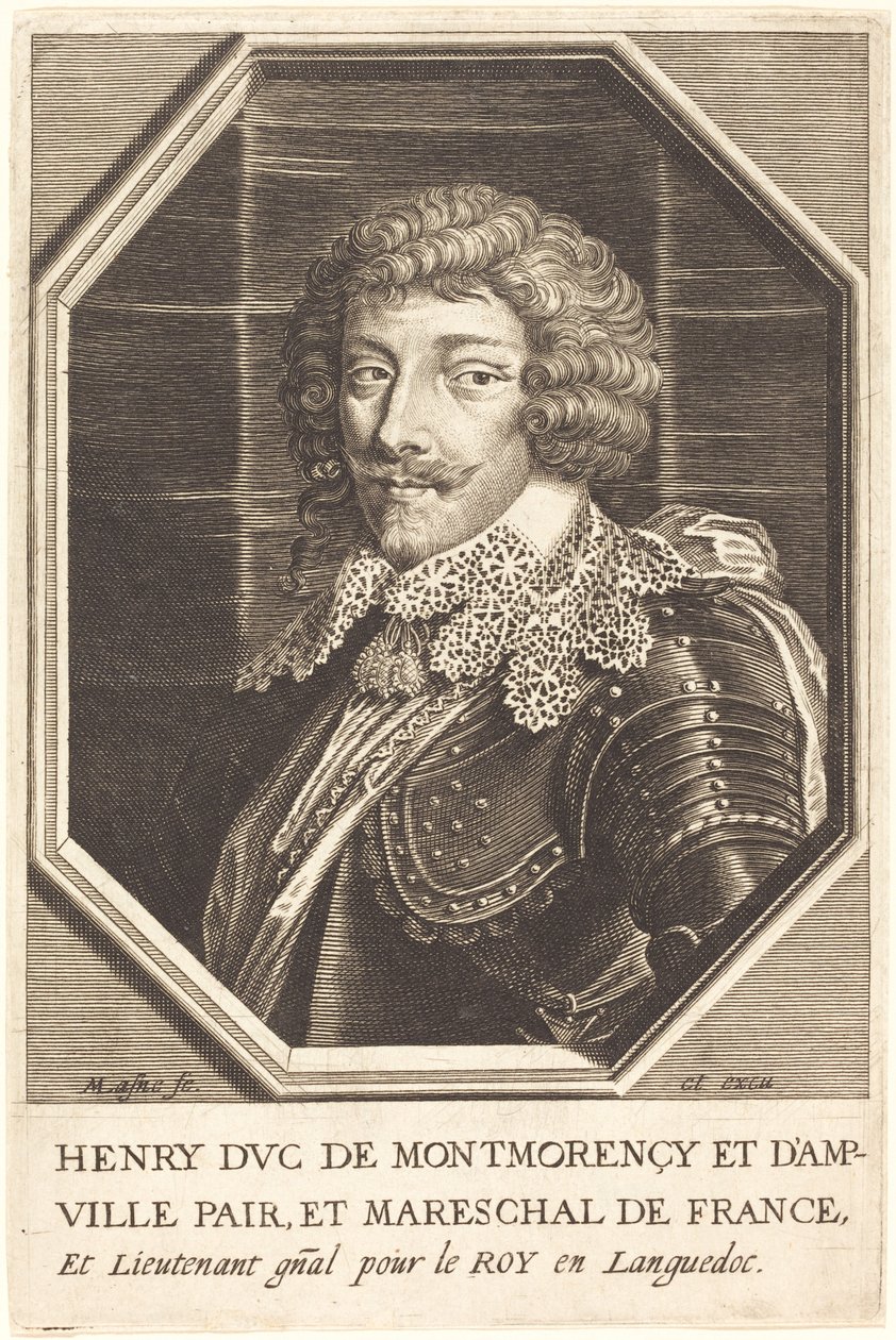 Henry II, Montmorency Dükü by Michel Lasne