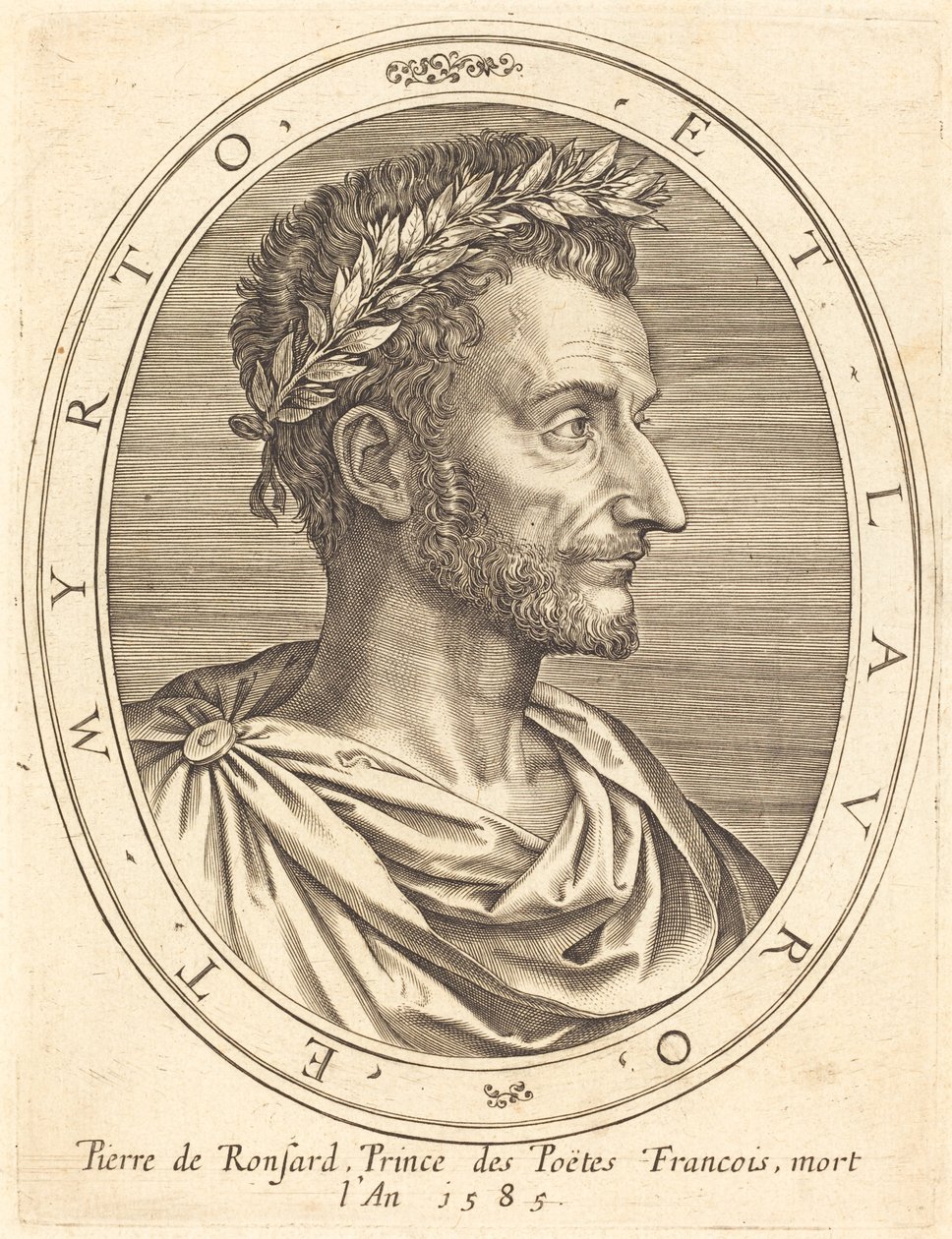 Pierre de Ronsard by Michel Lasne