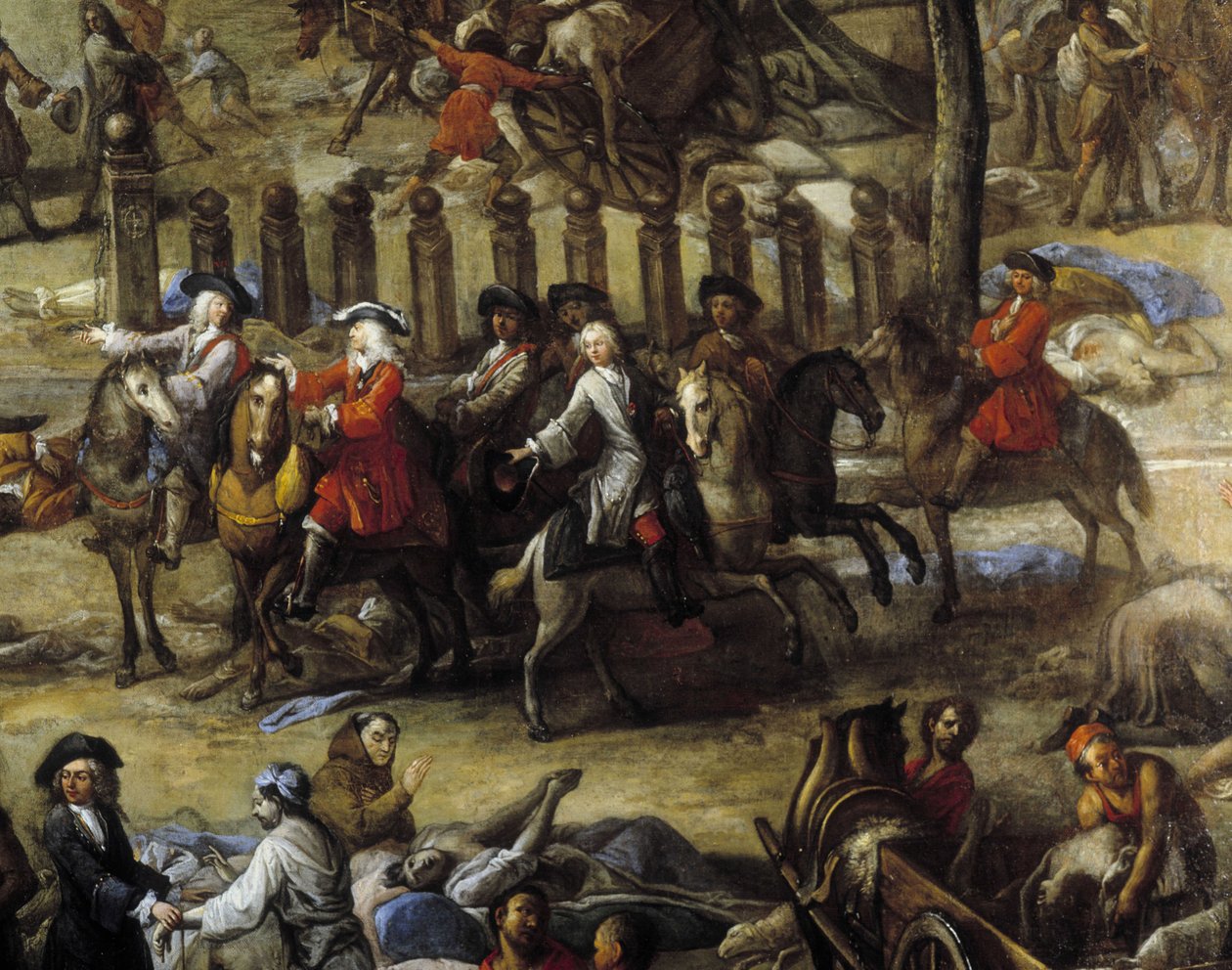 1720 vebası sırasında Parkurun Görünümü (Marsilya