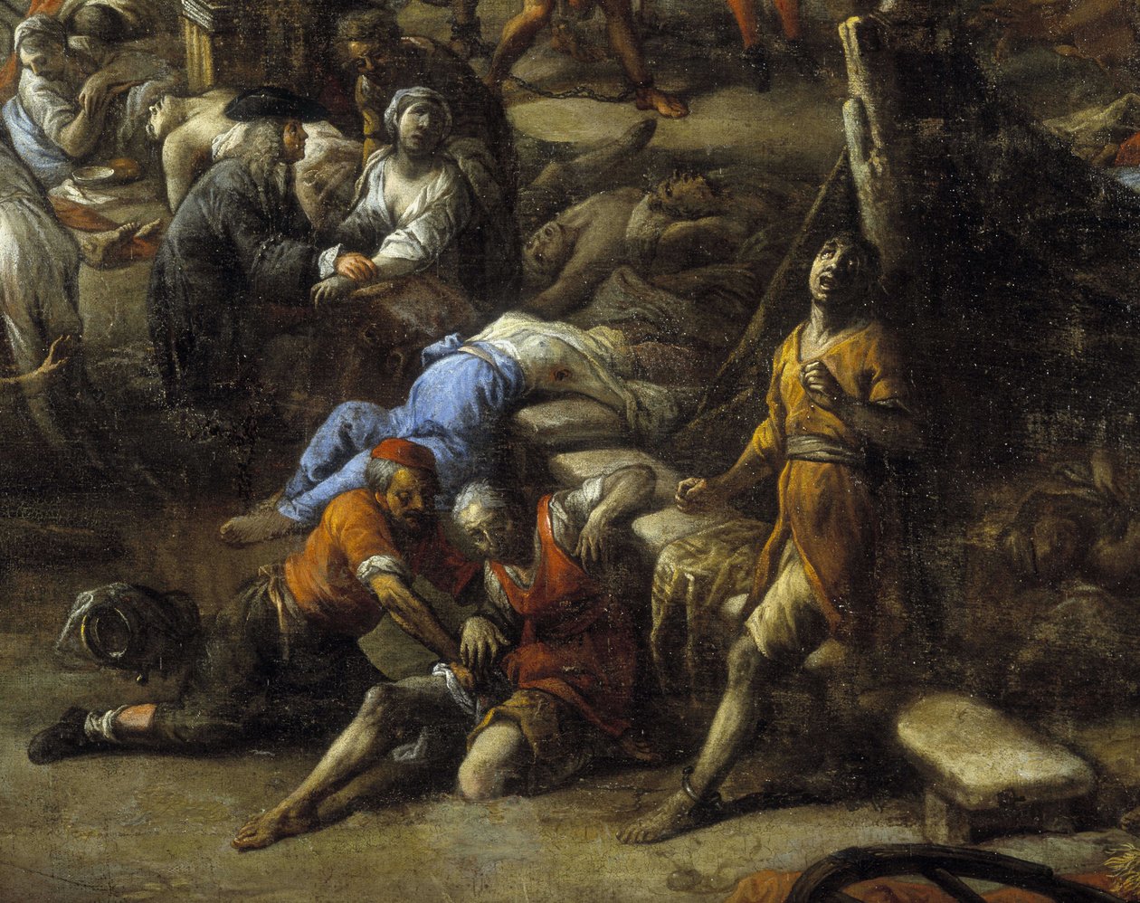 1720 vebası sırasında Parkurun Görünümü (Marsilya