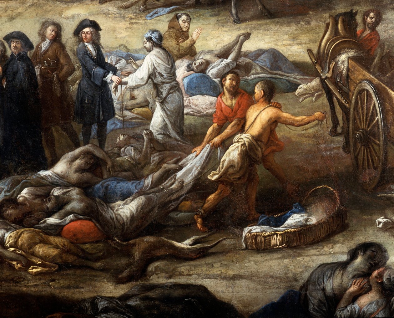 1720 vebası sırasında Parkurun Görünümü (Marsilya
