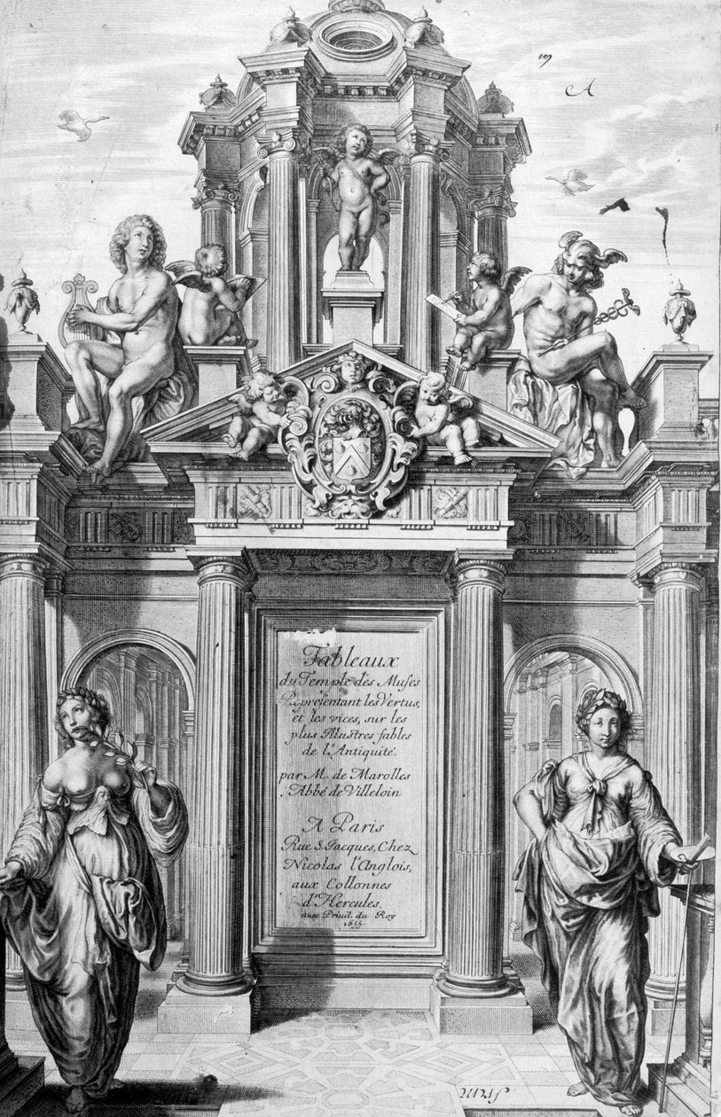 Tableaux du Temple des Muses, 1655. by Michel de Marolles
