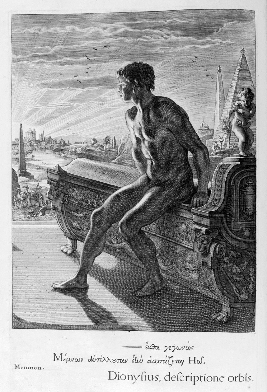 Memnons heykeli, 1655 by Michel de Marolles