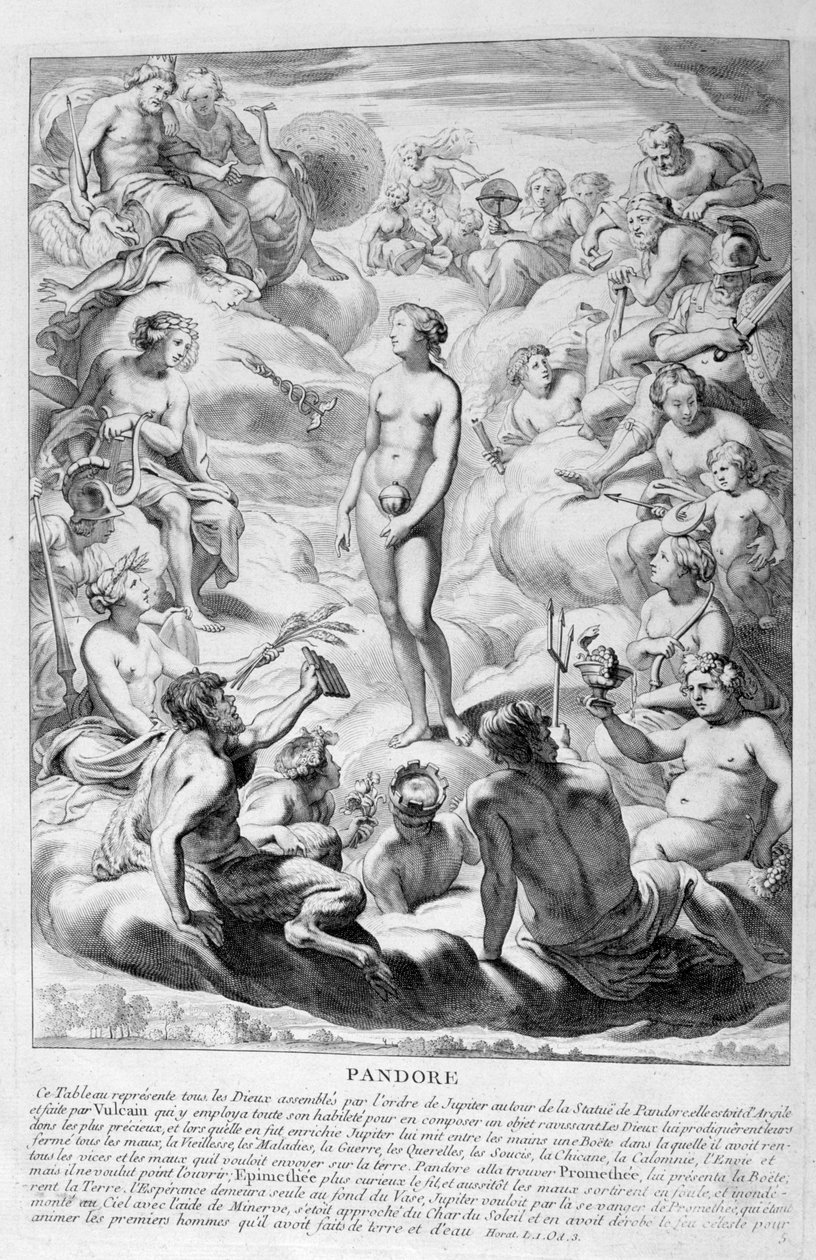 Pandoras Kutusu, 1655 by Michel de Marolles