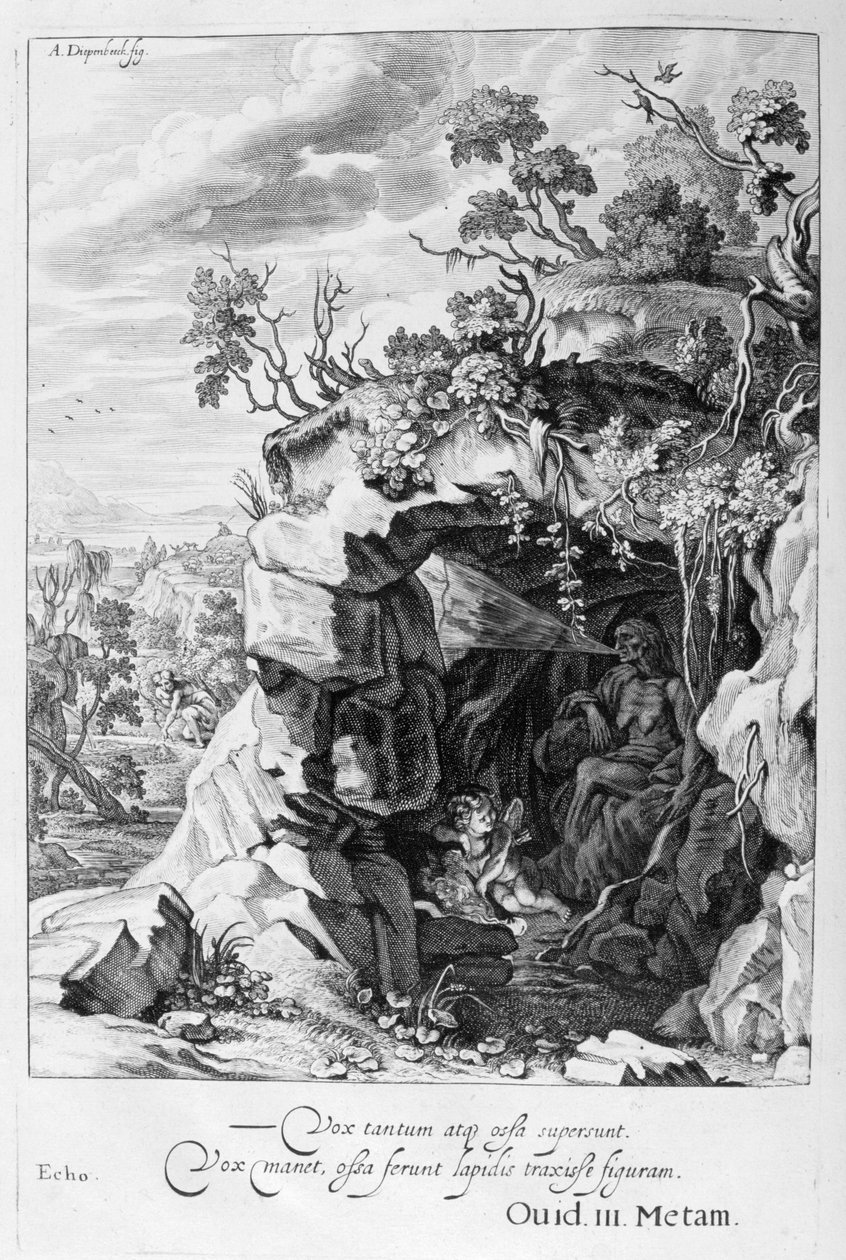 Perisi Echo sese dönüştü, 1655 by Michel de Marolles
