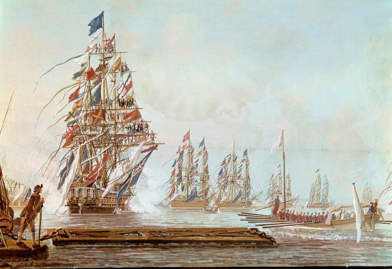 Kale kanadı, Michel Joseph dit Michel de Toulon (1777 ve 1792 arasında aktif) 1777 tarafından Toulon