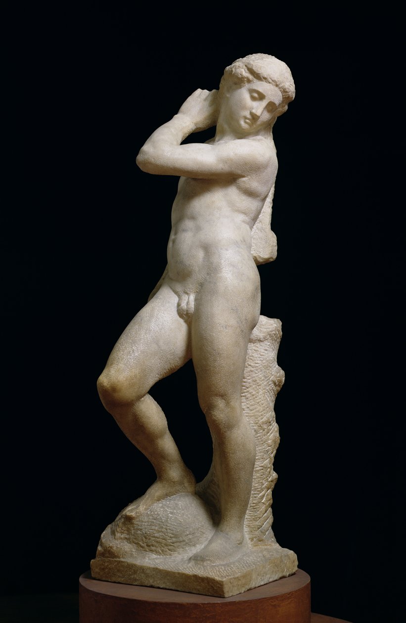 Apollo veya David, c.1530 (mermer) (ayrıca bkz. 79843 ve 230332) by Michelangelo Buonarroti