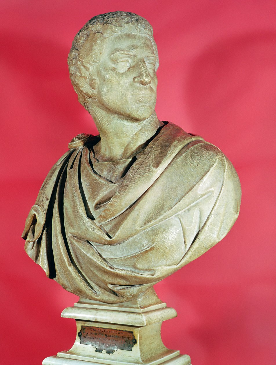 ಬಸ್ಟ್ ಆಫ್ ಬ್ರೂಟಸ್ (85-42 BC) c.1540 (ಮಾರ್ಬಲ್)ಟರ್ಕ್ by Michelangelo Buonarroti