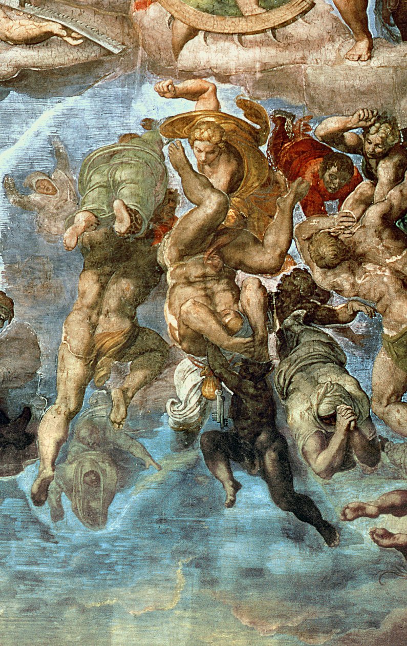Son Yargıdan Detay, Sistine Şapeli by Michelangelo Buonarroti