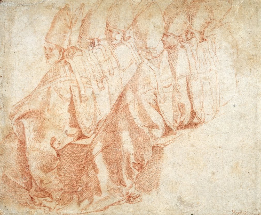 Sekiz Oturan Piskopos by Michelangelo Buonarroti