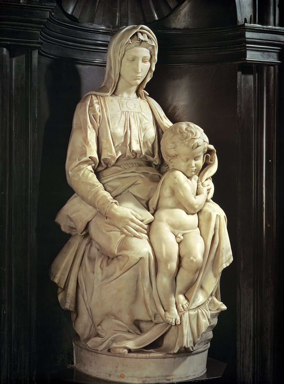 Madonna ve Çocuk (mermer) by Michelangelo Buonarroti