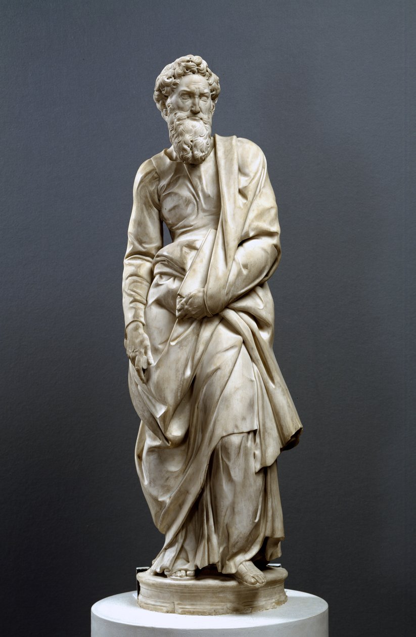 Aziz Paul, Piccolomini Sunağı'ndan, 1501-4 (mermer) (bkz. 134171 ve 134172) by Michelangelo Buonarroti