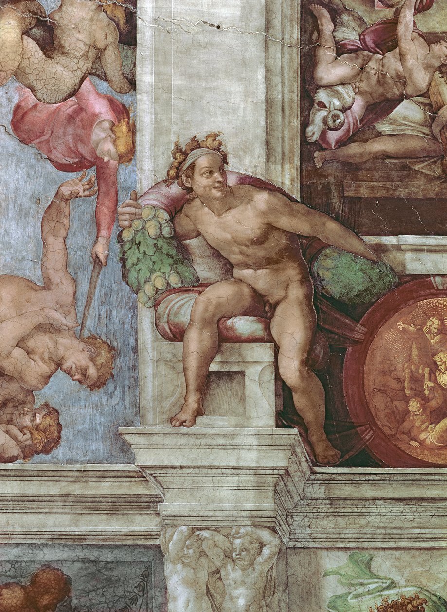 Sistine Şapeli Tavanı 1508-12: Adem ve Havva