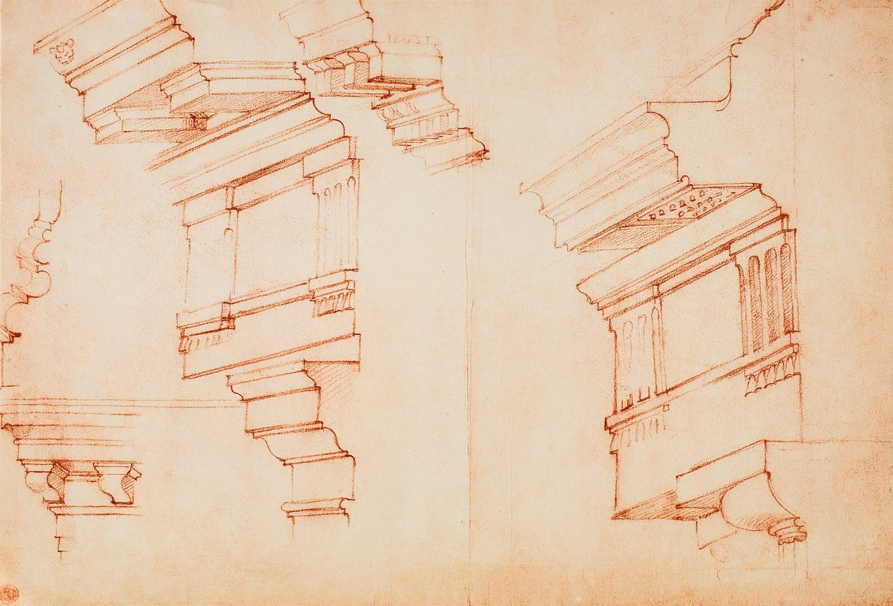 Undirbúningsuppdráttur fyrir síðasta dóminn í sixtínsku kapellunni; teikning eftir Michelangelo. Casa Buonarroti, Flórens by Michelangelo Buonarroti