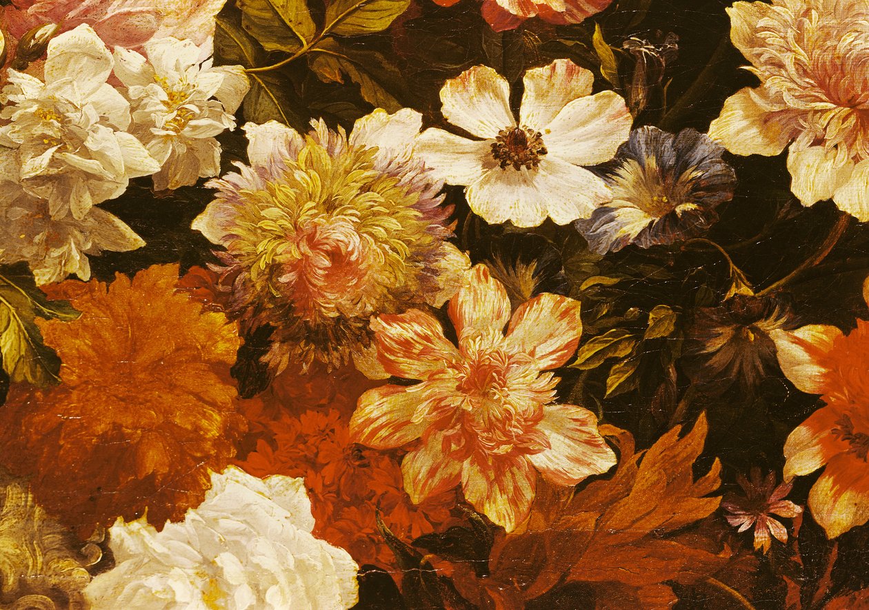 Detail of Flowers  by Michelangelo Cerquozzi