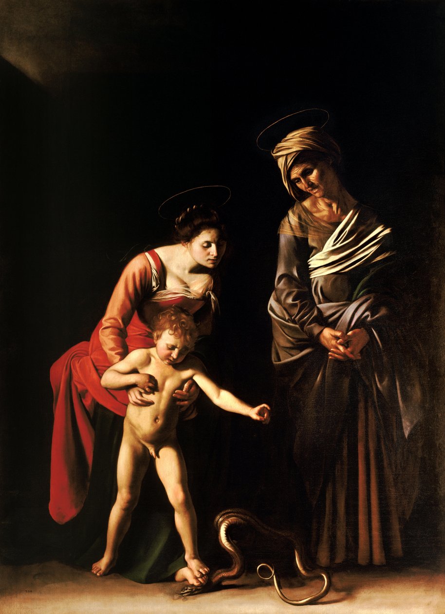 Aziz Anne ile Madonna ve Çocuk by Michelangelo Merisi Caravaggio
