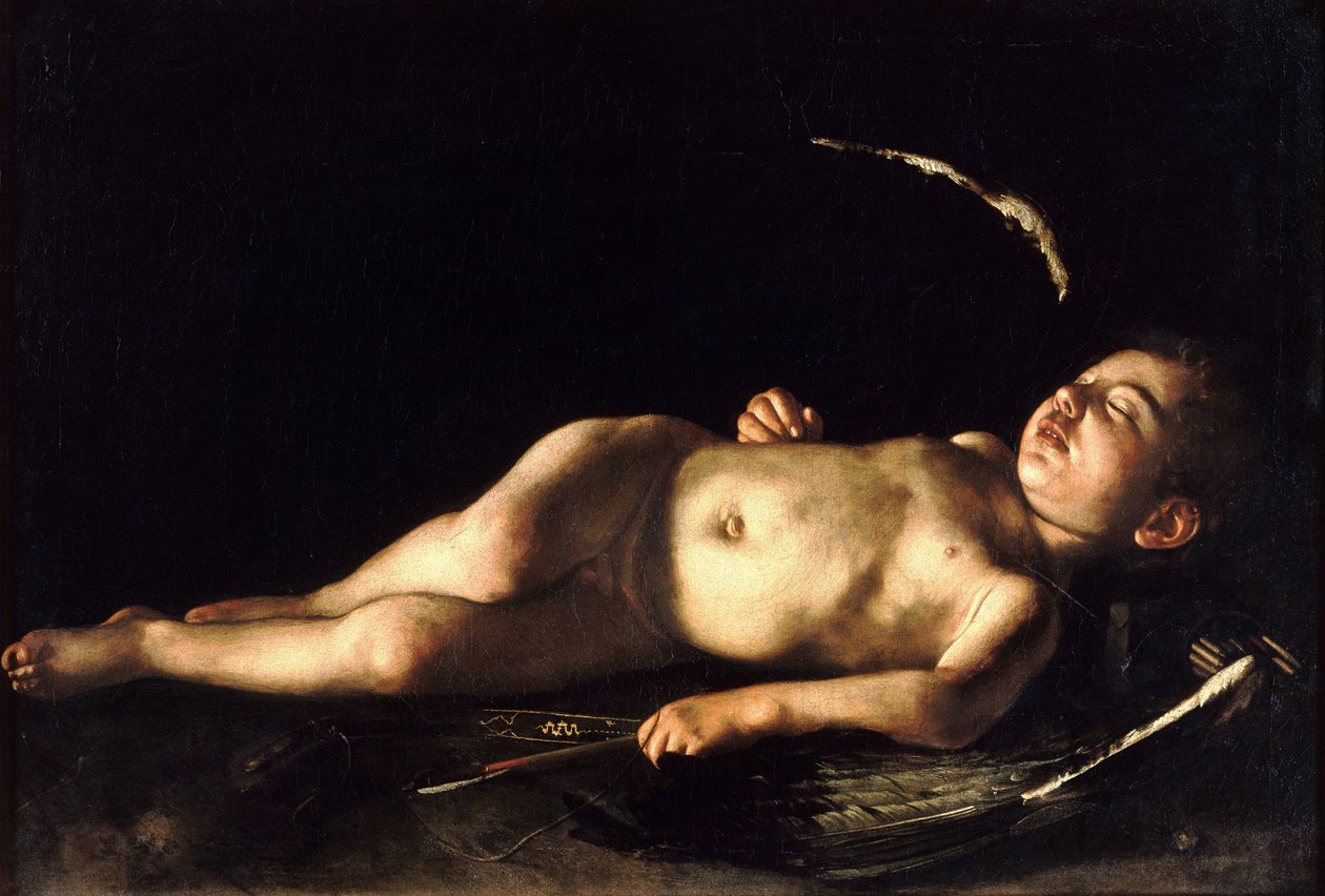 Uyuyan Aşk Tanrısı by Michelangelo Merisi Caravaggio