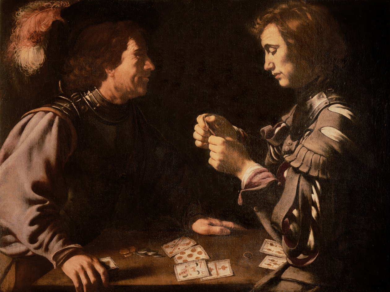 The Gamblers  by Michelangelo Merisi Caravaggio