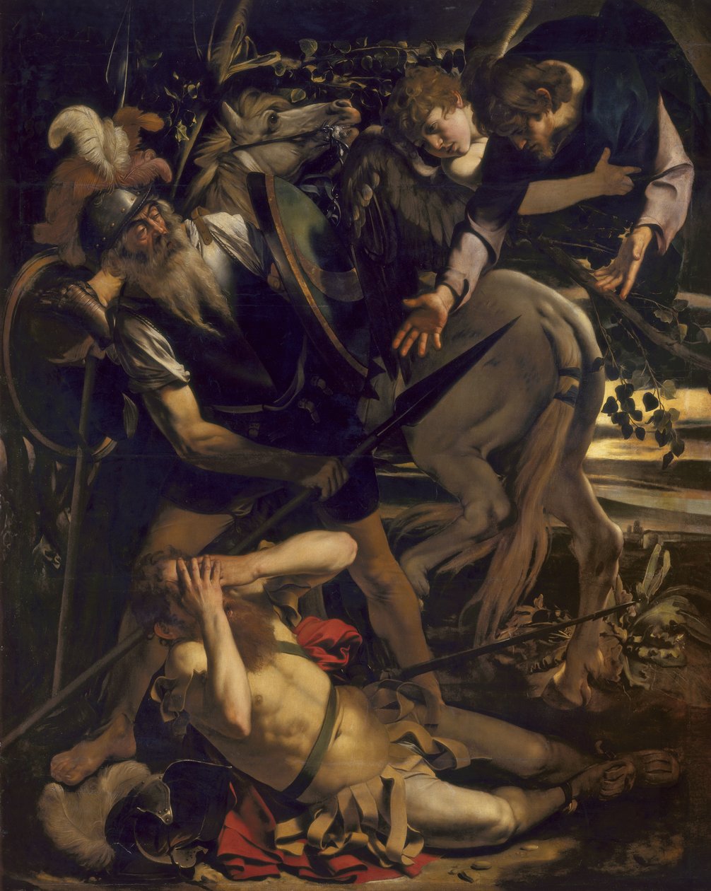 Aziz Paul Dönüşümü by Michelangelo Merisi Caravaggio