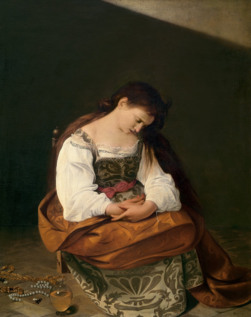 Tövbekar Mary Magdalene, 1596-97 by Michelangelo Merisi Caravaggio