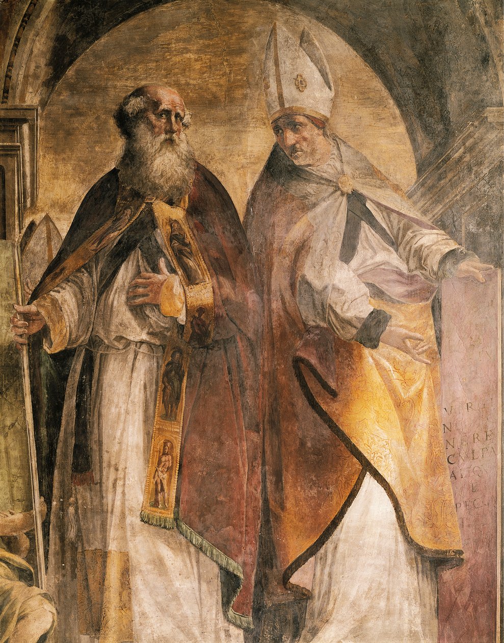 Anthony ve Cirillo, Kilise Babaları ve Doktorlarından detay by Michelangelo Anselmi