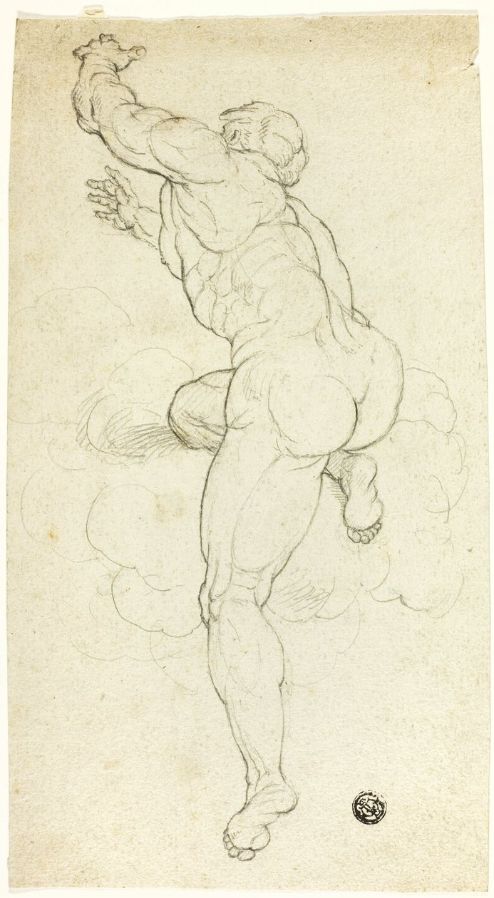 artan erkek çıplak by Michelangelo Buonarroti