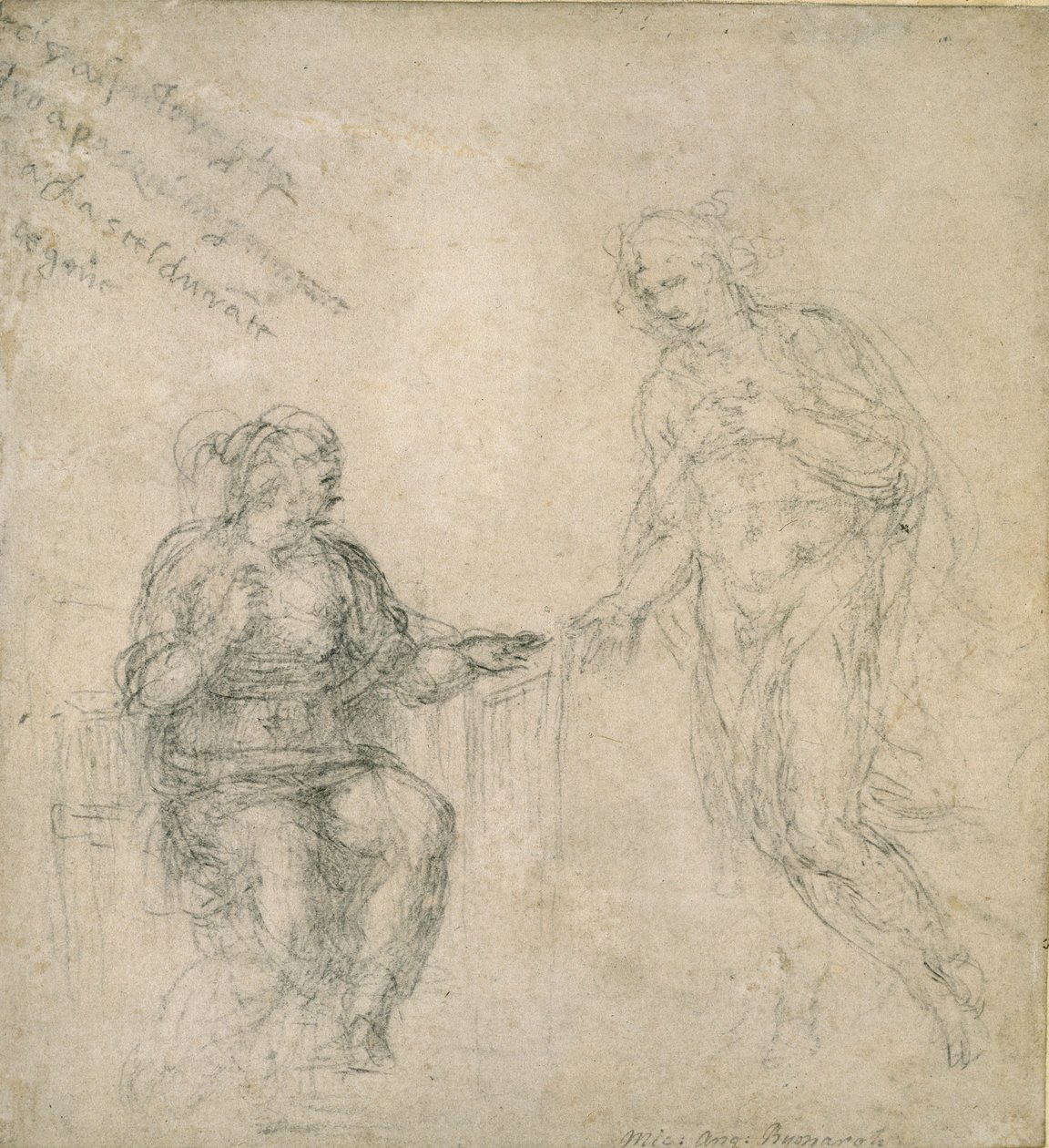 İsa, Dirilişten sonra Annesine veda ediyor, 16. yüzyıl by Michelangelo Buonarroti