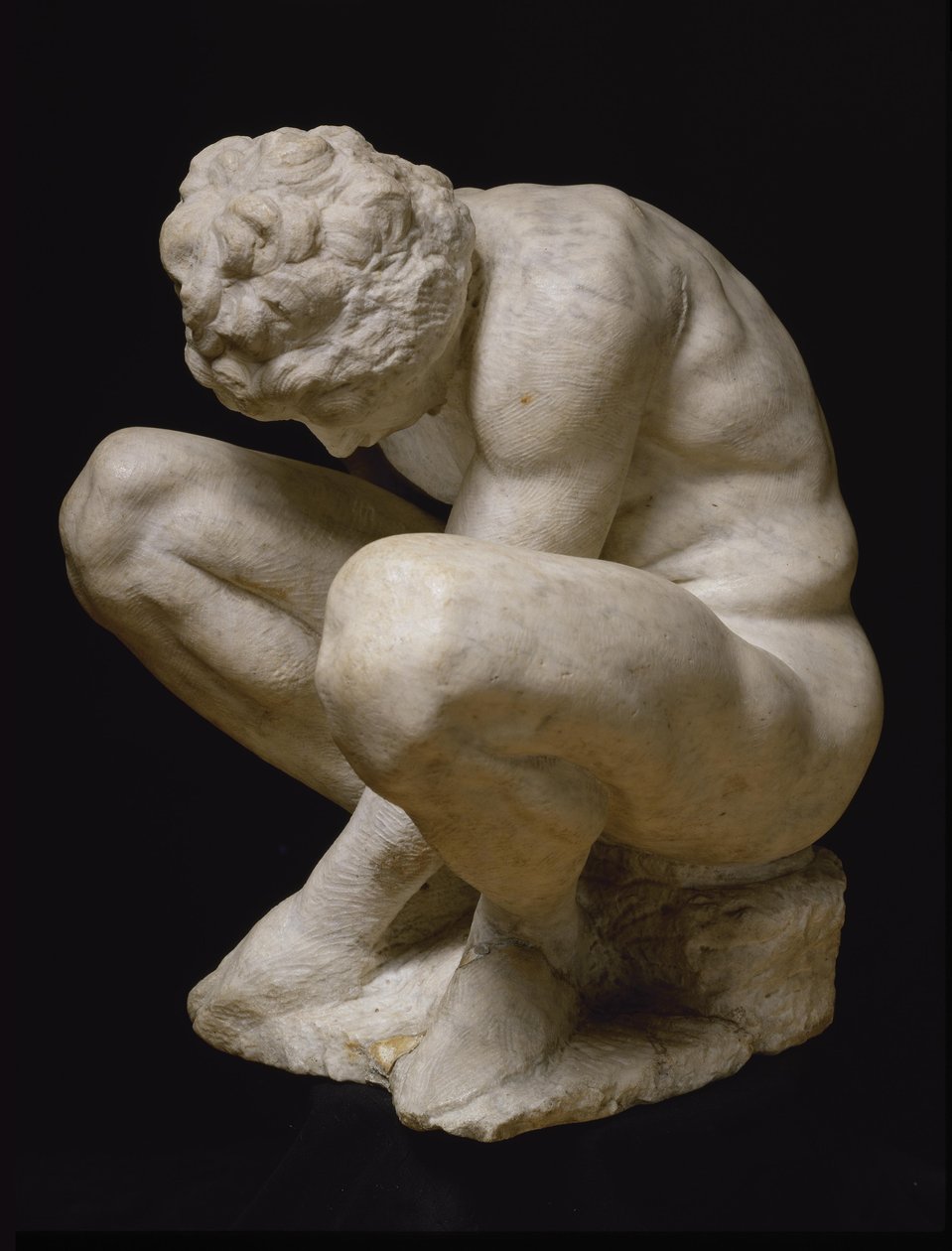 Crouching Boy, 1530 ve 1534 Arası. by Michelangelo Buonarroti