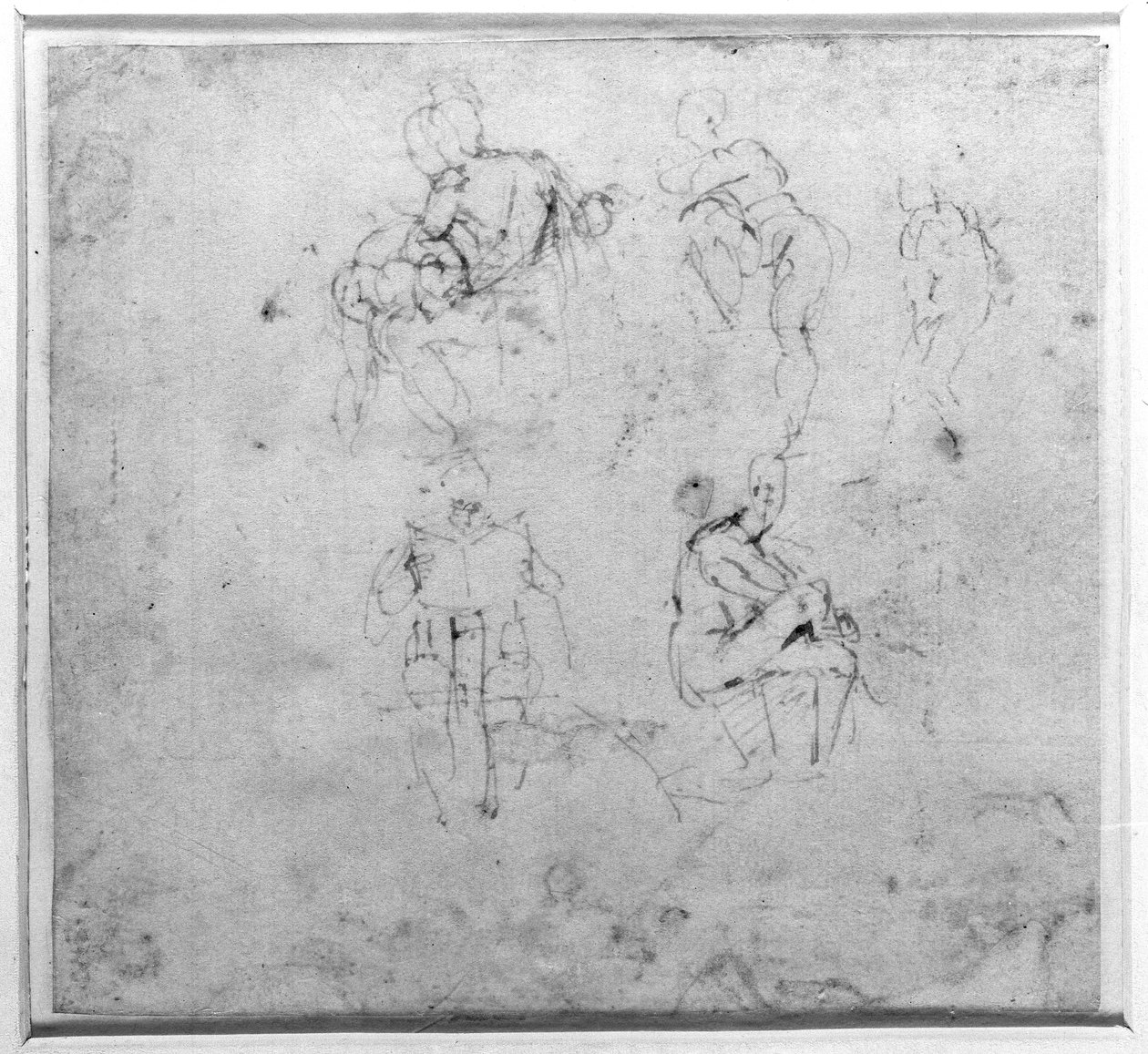 Şekil Çalışması, c.1511 by Michelangelo Buonarroti