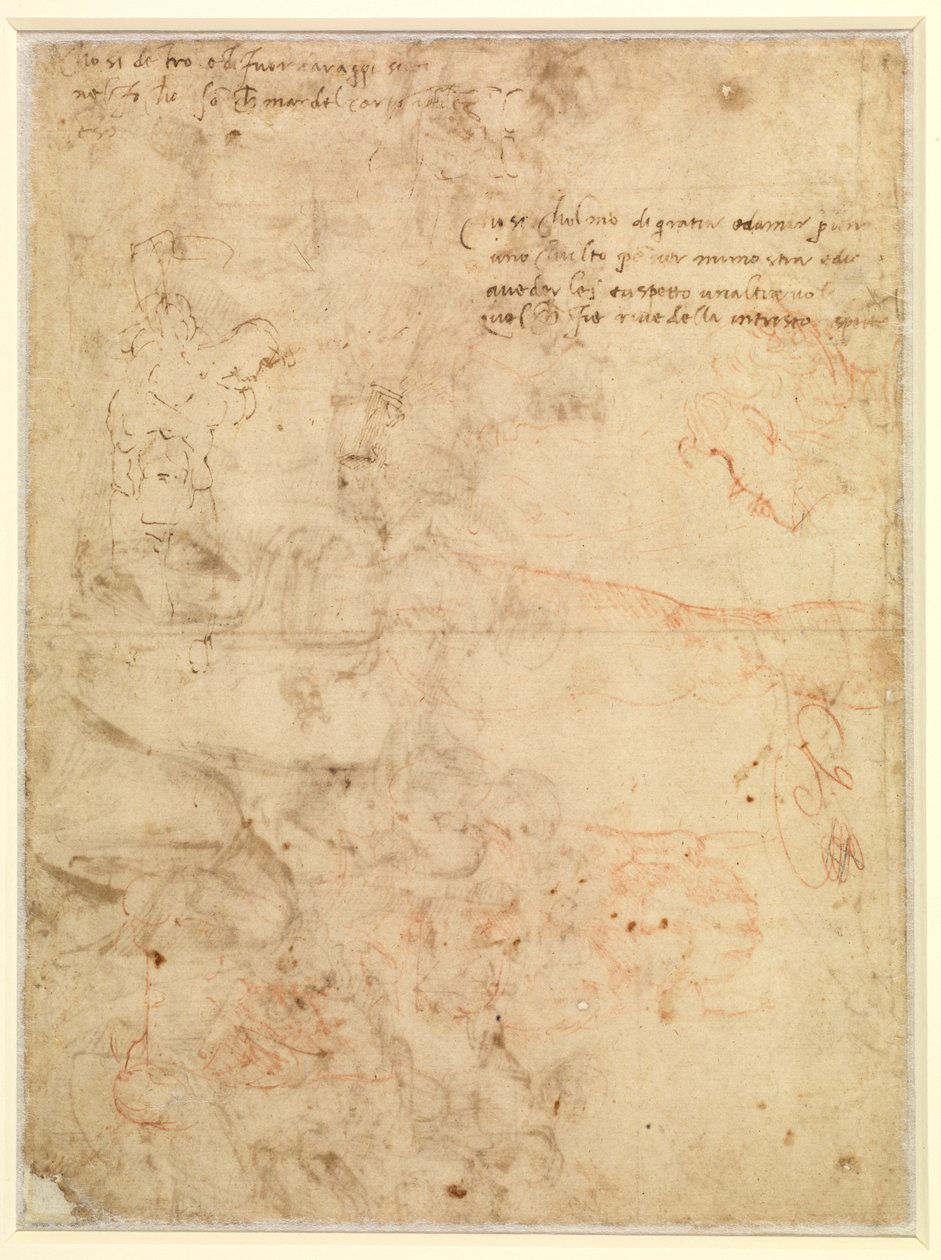 Şekil çalışması by Michelangelo Buonarroti