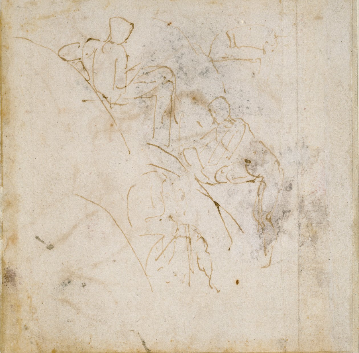 Dört Figür Çalışması, c1490-1560 by Michelangelo Buonarroti