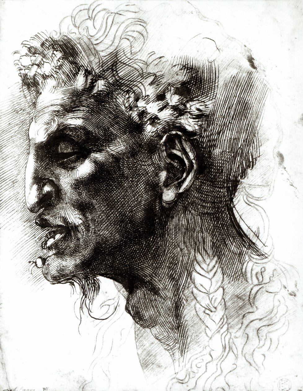 Bir Satyr Başkanı by Michelangelo Buonarroti
