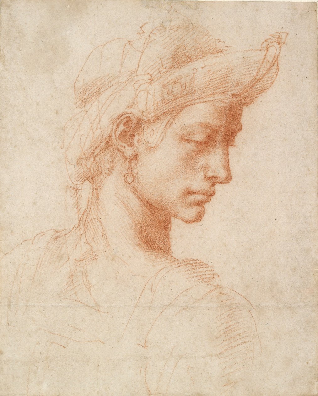 İdeal Kafa, 15. yüzyılın sonu ile 16. yüzyılın başları by Michelangelo Buonarroti