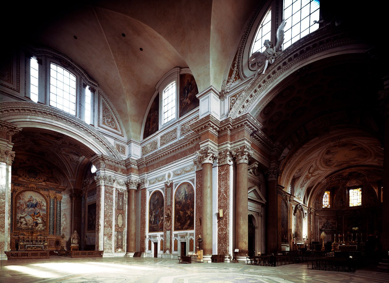 Interior view of the church of Santa Maria degli angeli by Michelangelo Buonarroti dit Michelangelo (Michelangelo or Michelangelo by Michelangelo Buonarroti