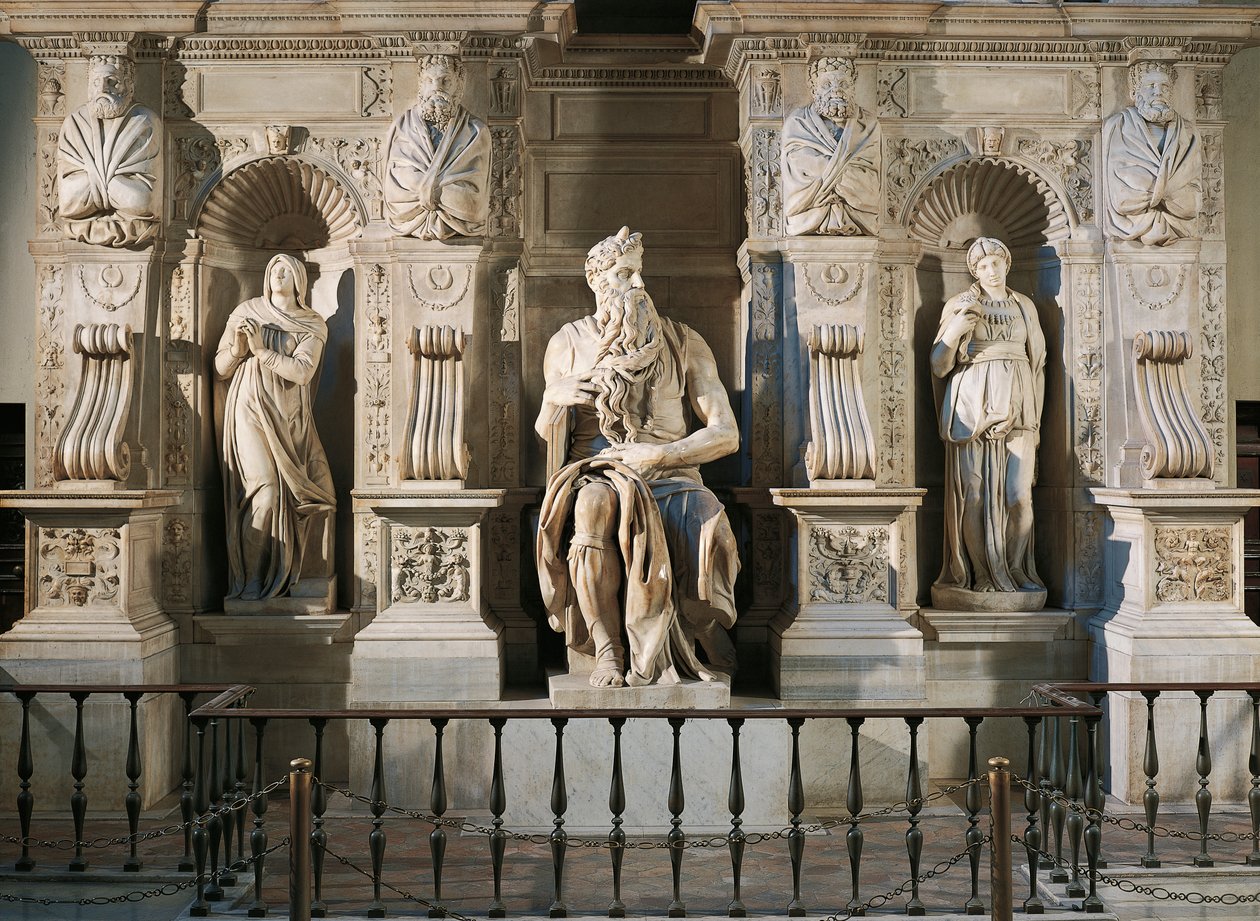 İtalya, Roma, Aziz Petrus Bazilikası, Rachel, Musa ve Leah, II. Julius