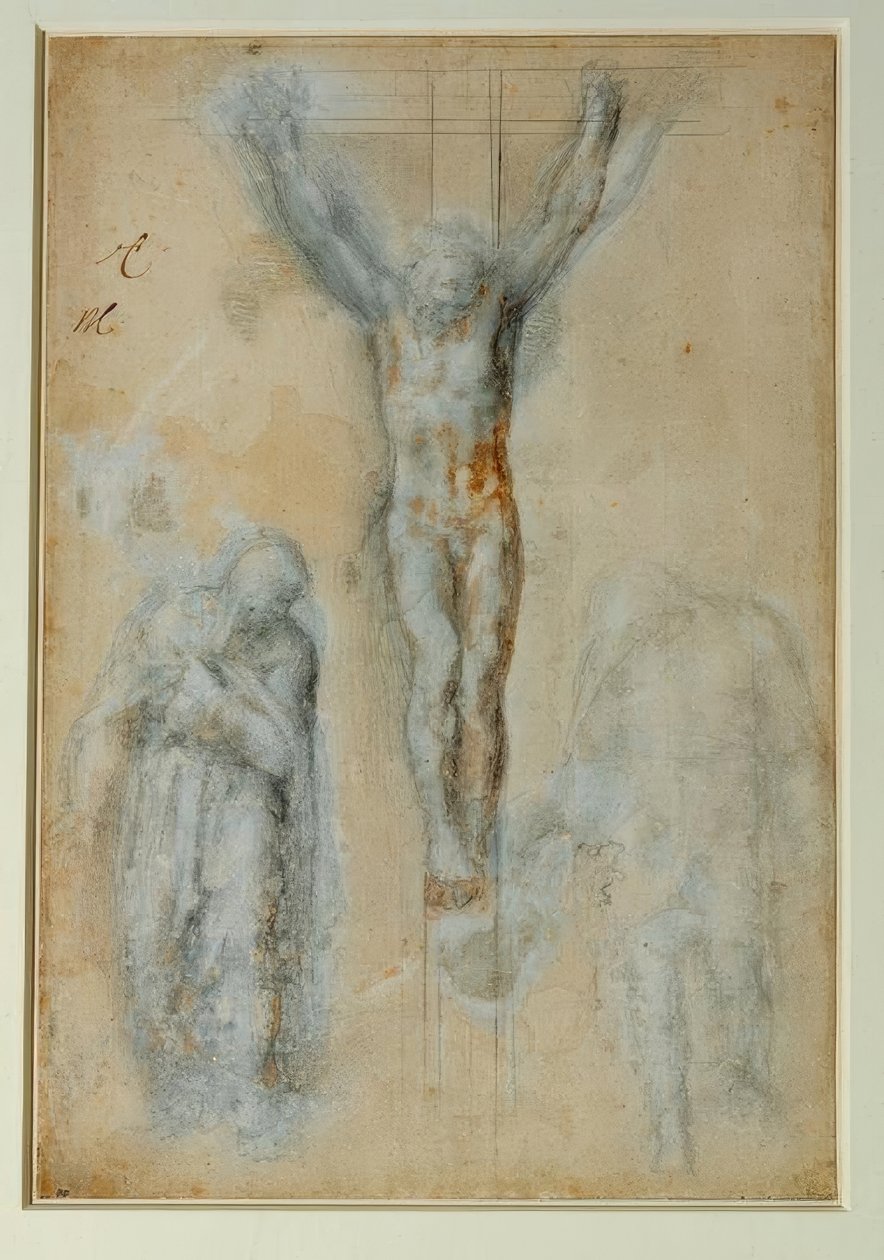 Bakire ve Aziz John (?) by Michelangelo Buonarroti