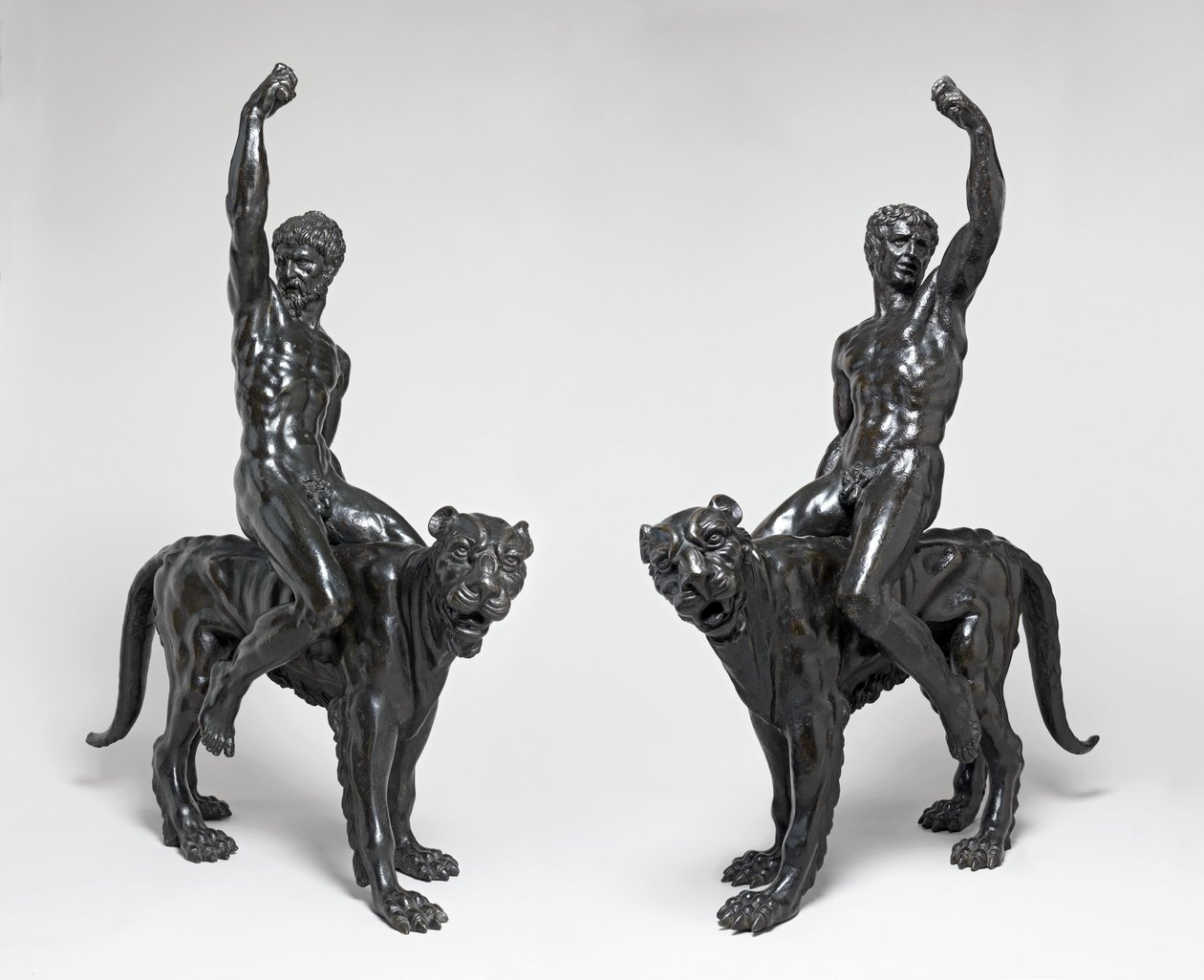 Panterlere binen çıplak bacchants, c.1506-08 (bronz) by Michelangelo Buonarroti
