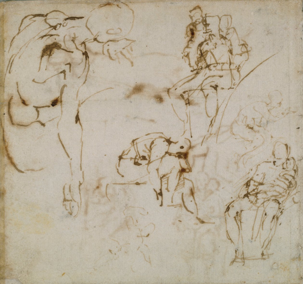 Eskiz Kitabından Sayfa, c1490-1560 by Michelangelo Buonarroti