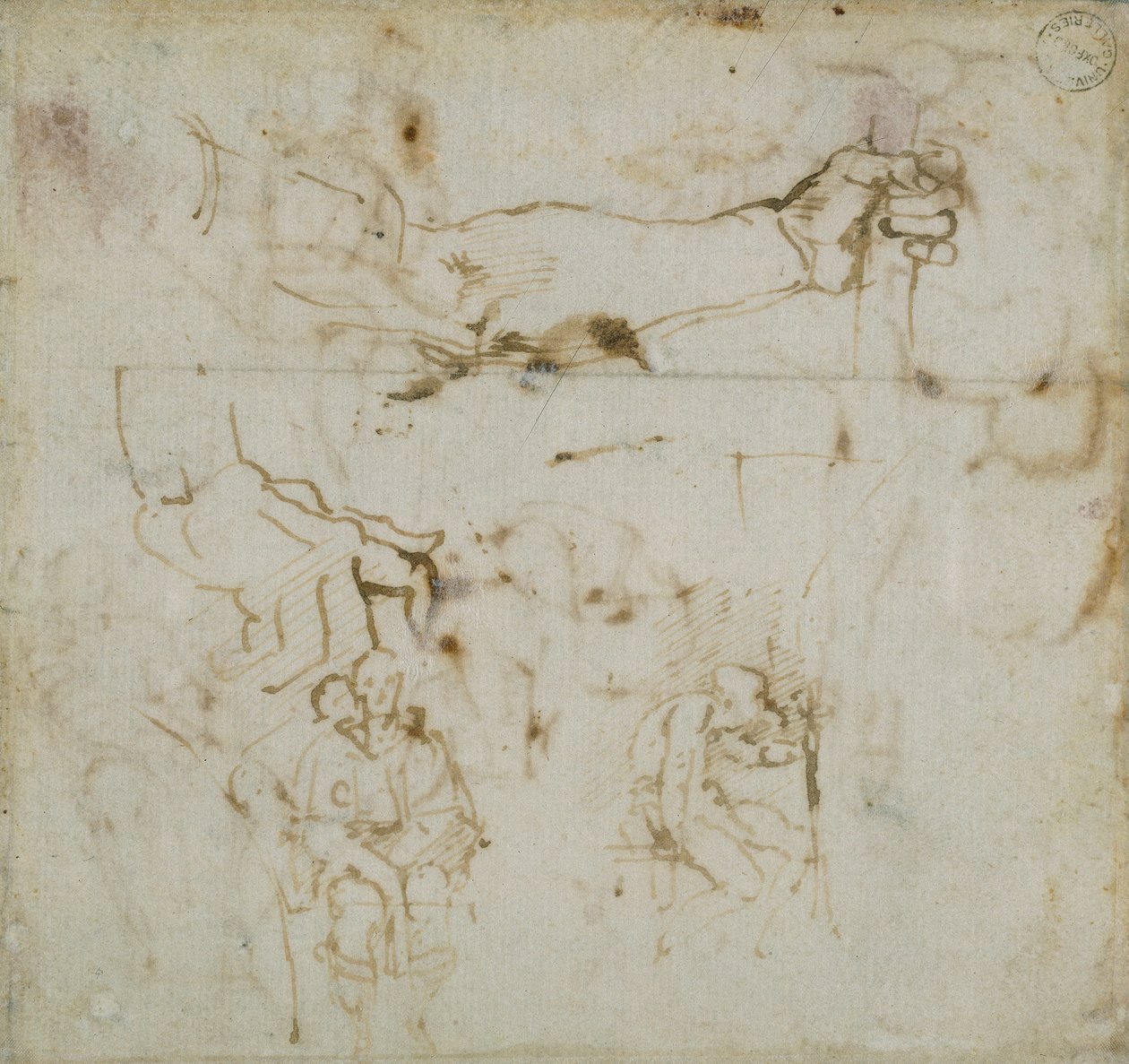 Eskiz Kitabından Sayfa, c1490-1560 by Michelangelo Buonarroti
