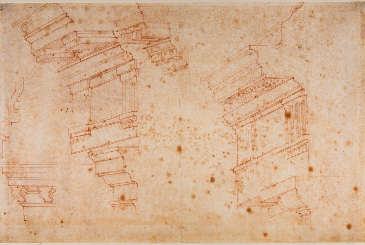 Roma anıtlarından çalışmalar by Michelangelo Buonarroti