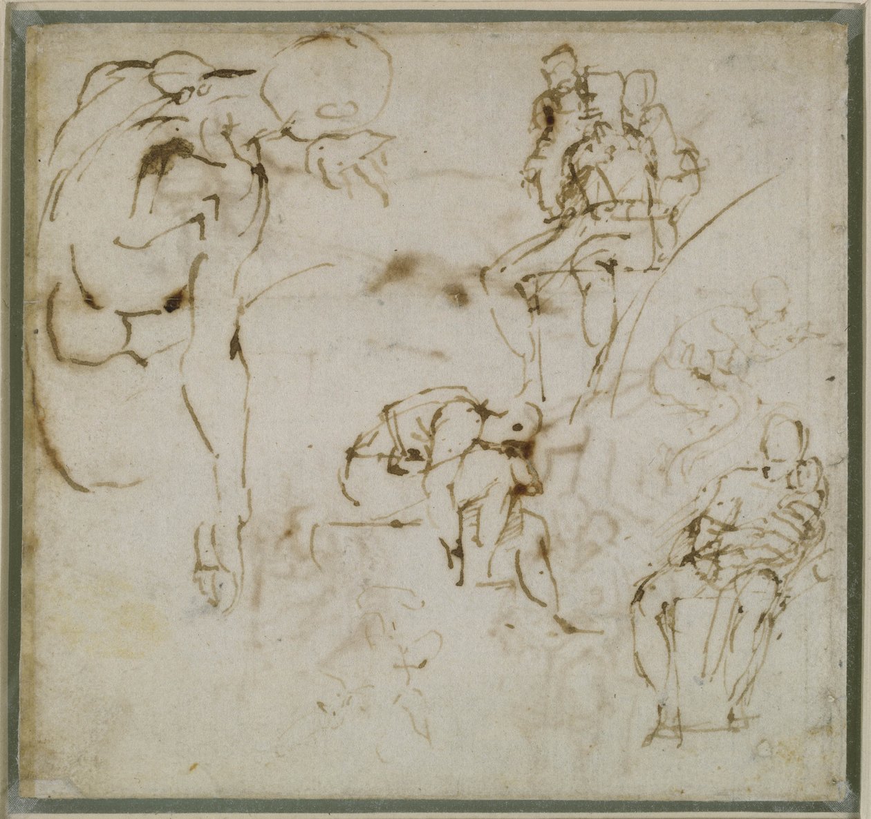 Şekillerin İncelenmesi, c.1511 by Michelangelo Buonarroti