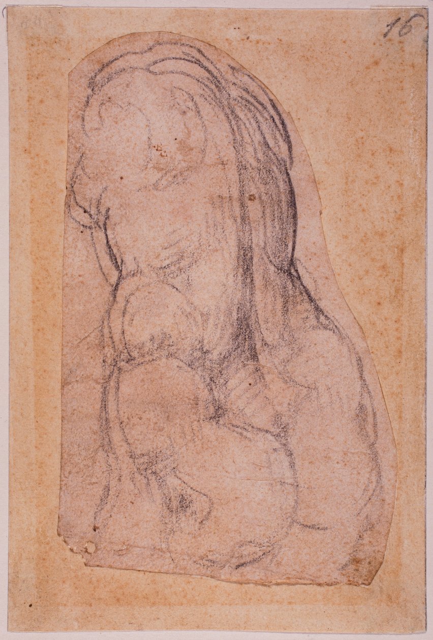 Antik bir Venüs üzerine çalışma by Michelangelo Buonarroti