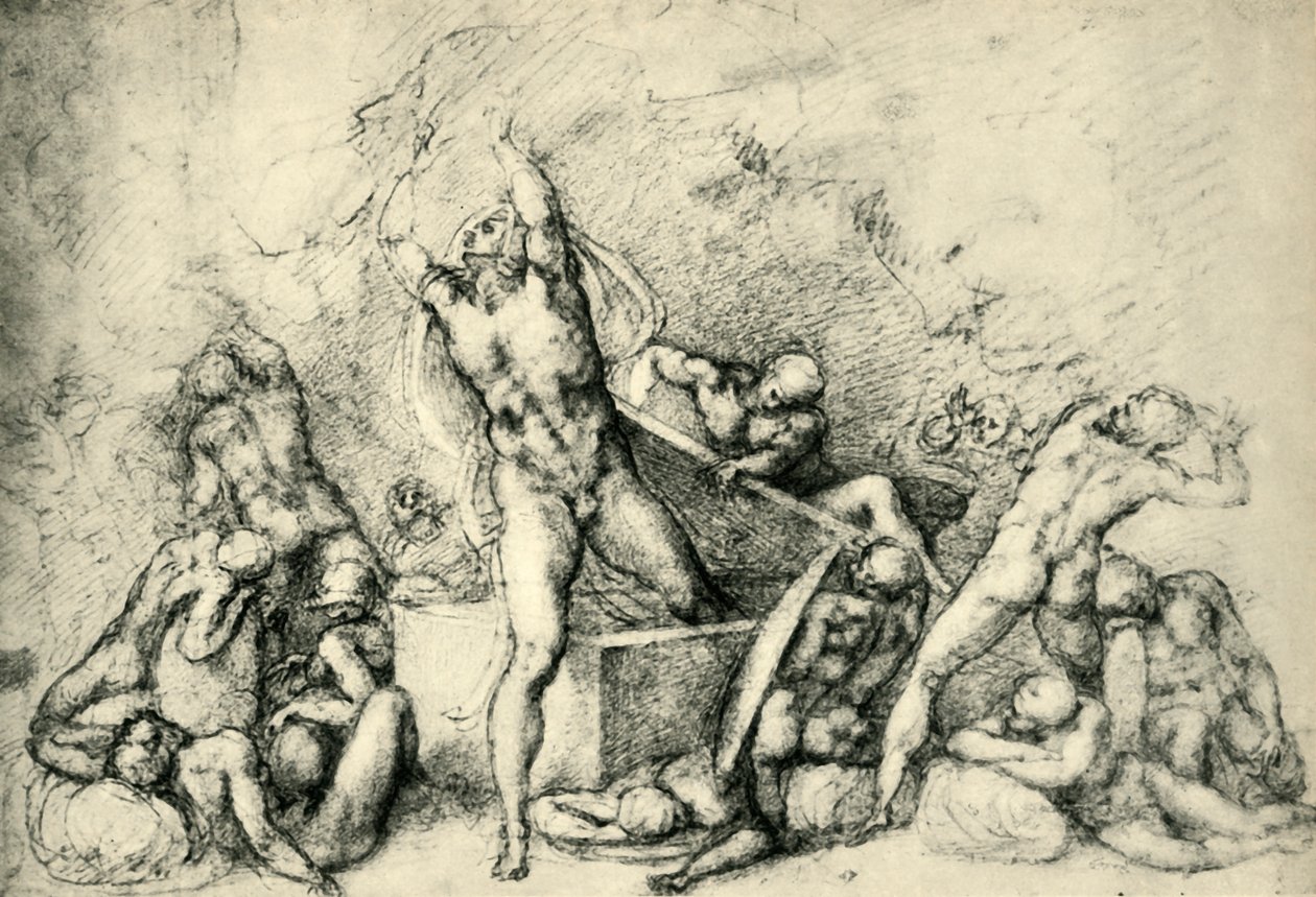 Diriliş, c1532, 1943. by Michelangelo Buonarroti