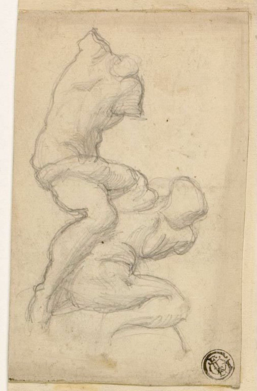 Mücadele Eden İki Figür by Michelangelo Buonarroti