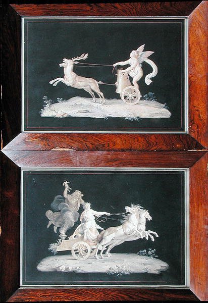 Altı alegorik sahneden ikisi (guaj) (ayrıca bkz. 228136) by Michelangelo Maestri