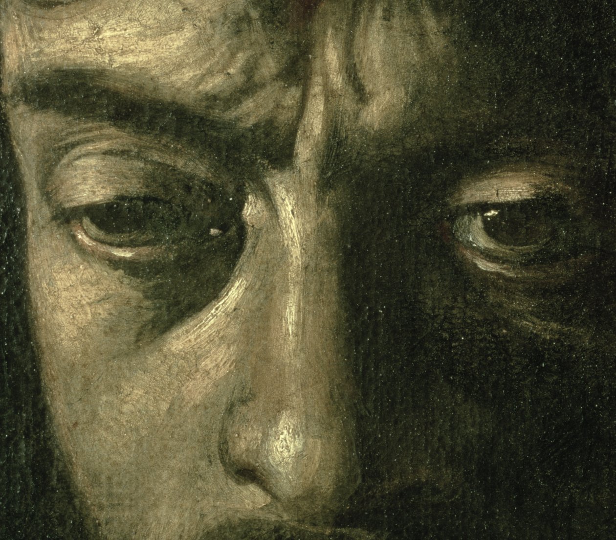 Goliath Başkanı ile David, 1606 tuval üzerine yağlıboya 100350 detayı by Michelangelo Merisi Caravaggio