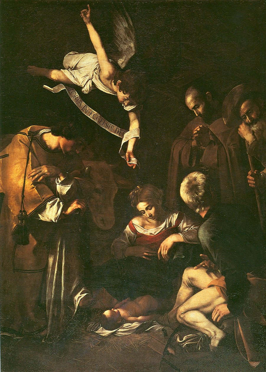 Aziz Francis ve Aziz Lawrence ile Doğuş, 1609 by Michelangelo Merisi Caravaggio