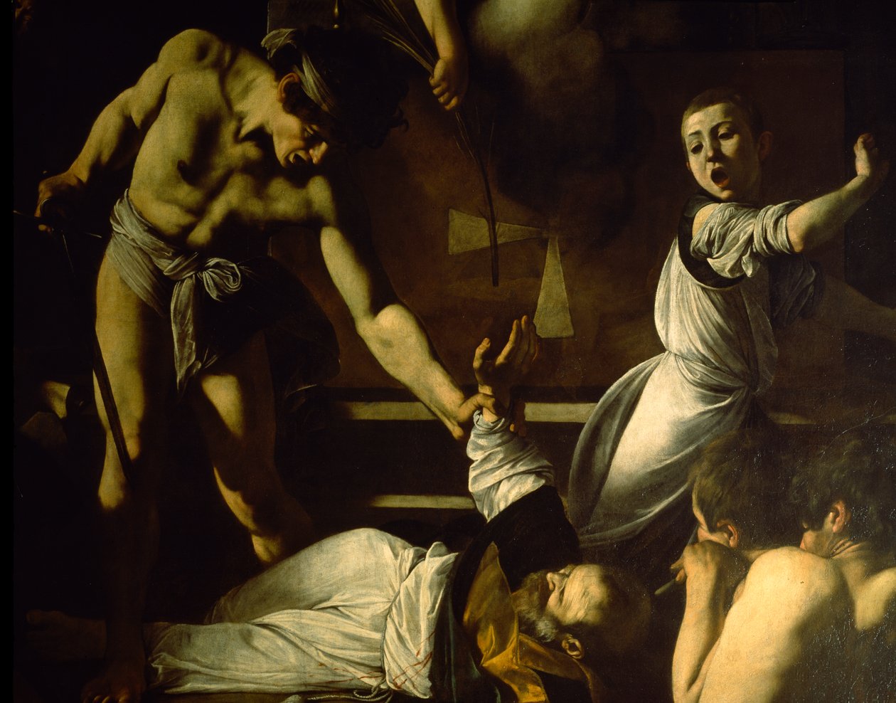 Aziz Matta Şehitliği, detay, 1599-1600 by Michelangelo Merisi Caravaggio