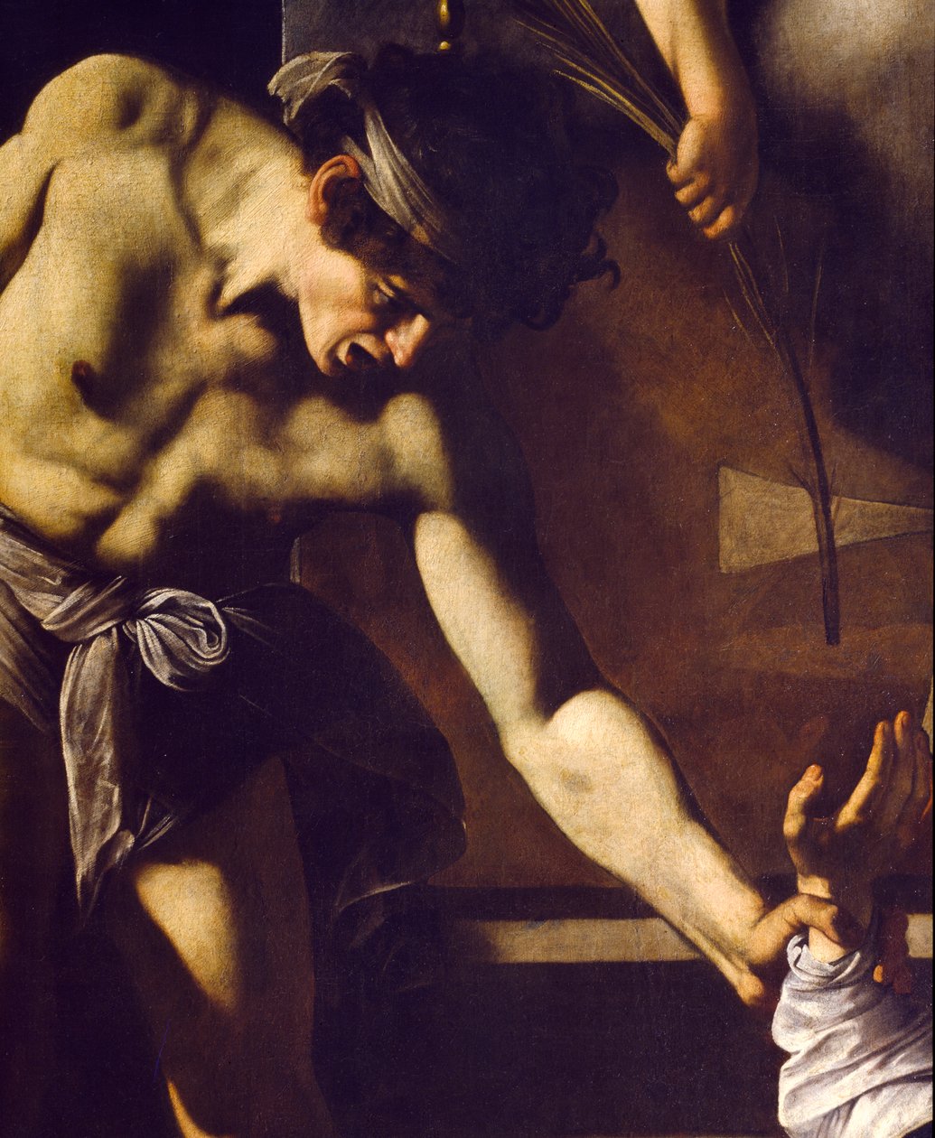 Aziz Matta Şehitliği, detay, 1599-1600 by Michelangelo Merisi Caravaggio